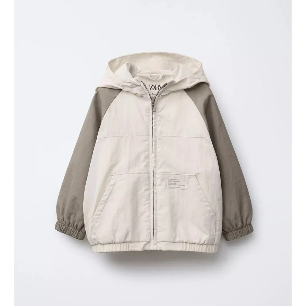 ZARA LIGHTWEIGHT HOODED RAINCOAT